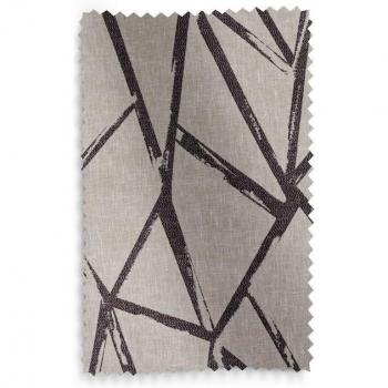 Jacquard Line-Pattern Black Drapes