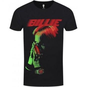 Hands & Face Billie Eilish T-Shirt, XL, Navy Blue