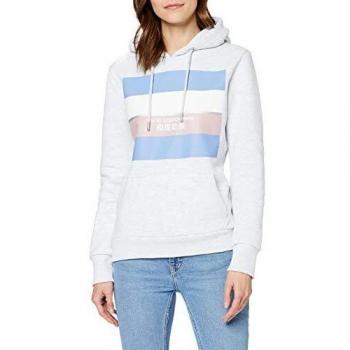 Superdry Capucha Gris Stripe Block Entry, Talla M