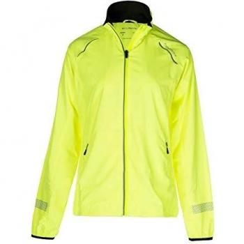 Endurance Cully XQL Damen Joggingjacke – reflektierende Neongelb‑Kanten – 50 cm