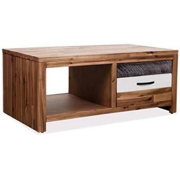 Couchtisch Akazie Massivholz 90x50x37,5 cm