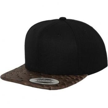 Flexfit Leather Snapback Cap
