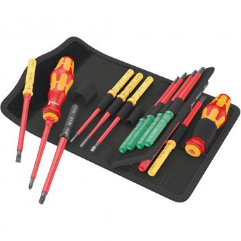 Wera 05006611001 VDE Bit screwdriver 17-piece Phillips, Pozidriv, TORX, Slot