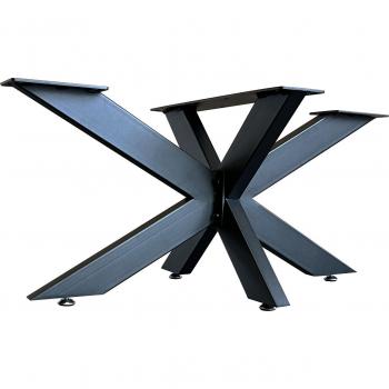 Support pied de table Basse Spider en acier noir 98x58x43 – Bc-Elec