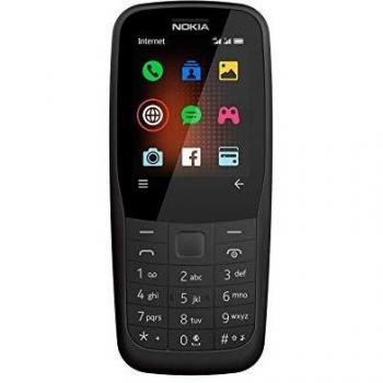 Nokia 220 Handy, 2,4 Zoll, Dual-SIM, 16MB RAM, 24MB ROM, Schwarz