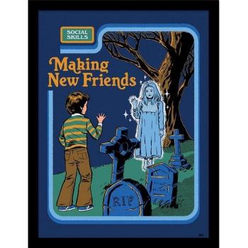 Poster Incorniciato di Steven Rhodes Making New Friends 40cm