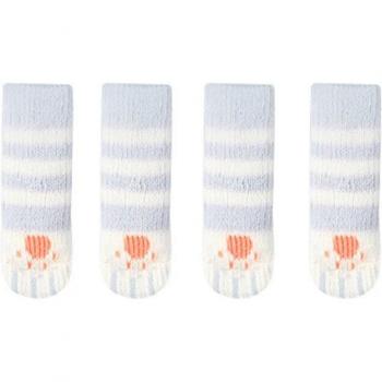 Christmas-Themed Cat Paw Chair and Table Leg Covers, Non-Slip