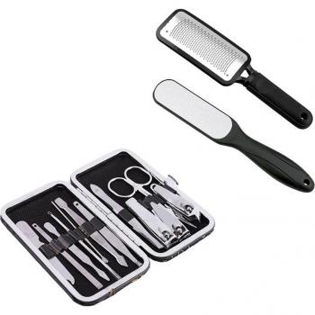 Kit lime à ongles 2 pièces inox durable