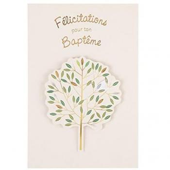 Céleste Branches – Carte Baptême Paris