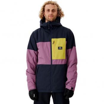 Chaqueta Rip Curl Notch Up azul oscuro y rosa para hombre