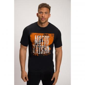 T-shirt mezza manica moto uomo 4XL nera cotone JP1880
