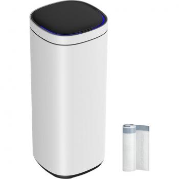 Sensor-Activated Garbage Bin 50L, White