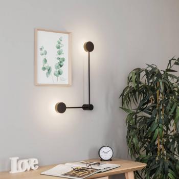 Nowodvorski Lighting Orbit II Black Two-Bulb Fixture