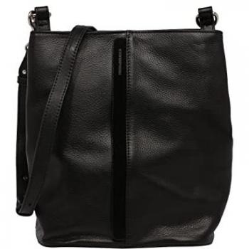 Shea Black Leather Handbag – 25 cm