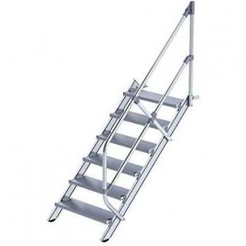 Industrial Aluminium Stairs (MUNK) – 800 mm Width, 6 Steps