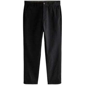 Next Schwarz Stretch Chino-Hose Gerade Schnitt