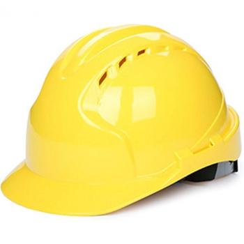 Casque de Protection PE Rouge & Jaune Professionnel