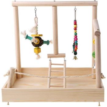 Bird Cage Perch Swing Toy