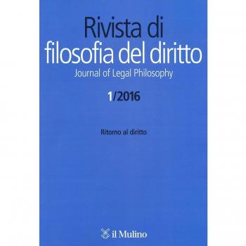 Rivista di filosofia del diritto. Journal of Legal Philosophy. Ritorno al diritto