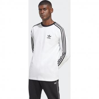 Adidas White Adicolor Classics Long Sleeve Tee (S)