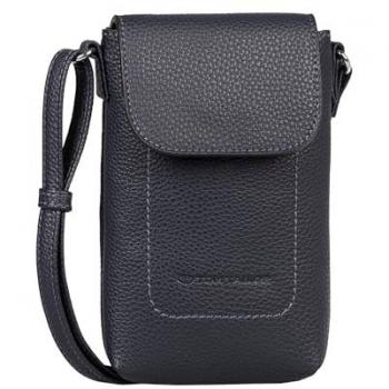 TOM TAILOR Handytasche Elis aus weich gekörntem Lederimitat mit Ziernaht und Logo