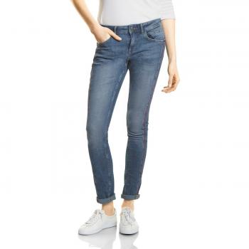 Street One Damen Slim Jeans 371211 Jane, Denim Blau