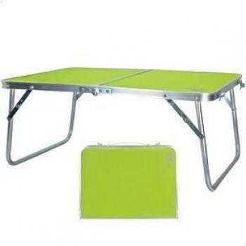 Mesa de camping Aktive plegable verde 60x40x25 cm