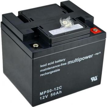 Multipower MP50-12C 12V 50Ah Cycle Battery Lead Acid
