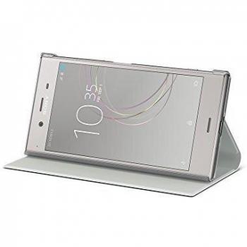 Sony Xperia XZ1 Flip Wallet Case with Stand (Gunmetal)