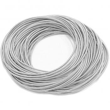 Bracelets en acier carbone couleur argent – 50 pièces, résistance et style