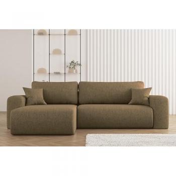 Kaiser Ecksofa mit integriertem Stauraum, Capri Stoff Neve