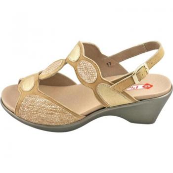 Zapatos de Plantilla Piesanto Oro para Mujer