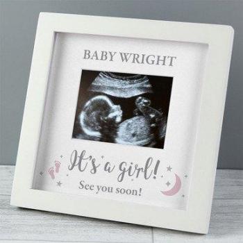 Personalized It's A Girl Baby Scan Frame