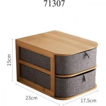 Multi-Layer Bamboo Drawer Organizer