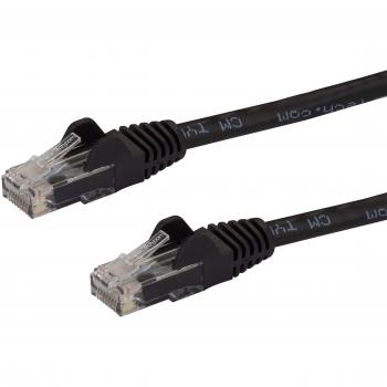StarTech.com 15 m Black Gigabit Snagless RJ45 UTP Cat6 Patch Cable