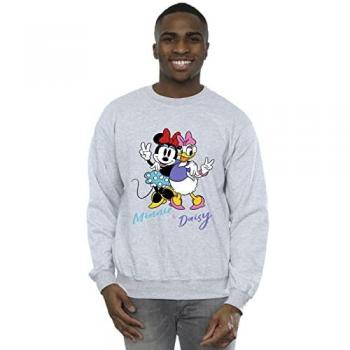 Sweat Disney homme XL Minnie Mouse et Daisy gris