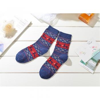 Calcetines navideños con estampados de animales