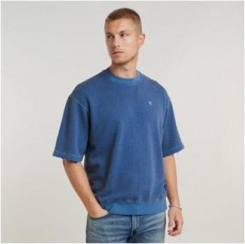 Felpa Overdyed Loose Fit G-star Radar Blu Oro XL