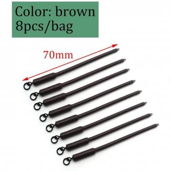 Kit de 8 Accesorios de Pesca de Carpa: Bolsa Sólida, Gomas, Clip de Plomo