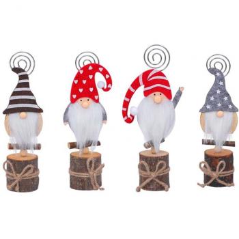 Numéro de Table en Bois avec Gnome Suédois