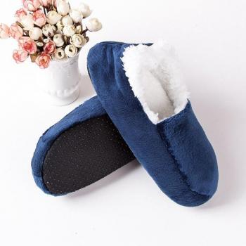 Chaussures d'intérieur en coton pour hommes, pantoufles bas
