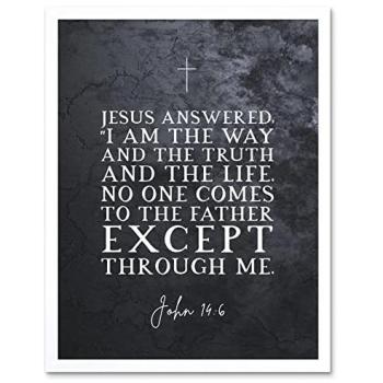The Path to Truth & Life Bible Verse Poster