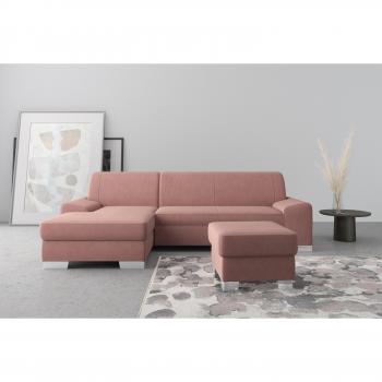 Ecksofa Anzio L-Form, wahlweise mit Bettfunktion