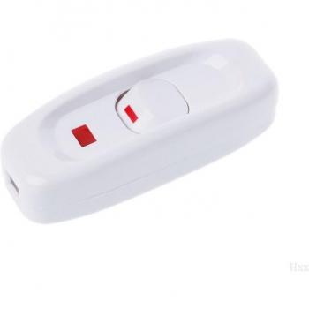 Switch lumineux compact blanc – 10A 250V, affichage LED