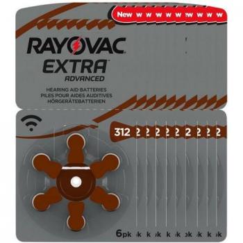 Rayovac 10er Pack Hörgerätebatterie 312 Zinc