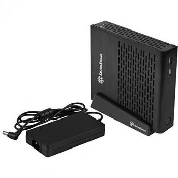 Petit PT13 – SilverStone Mini‑ITX Gehäuse, 120 W Netzteil – Schwarz