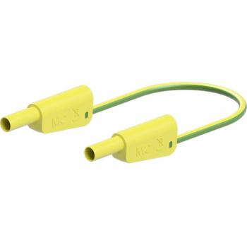 Stäubli 662016‑20020 SLK‑4N‑S25 2‑m Test Lead (Yellow/Green)