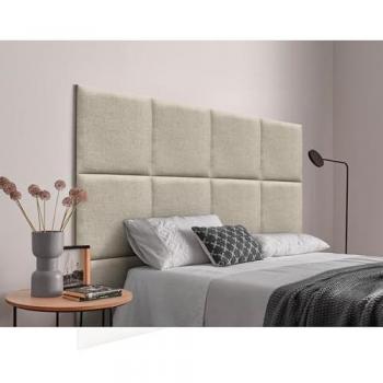 Cabecero de Terciopelo Liso para Cama (Verde Selva, 95x50cm)
