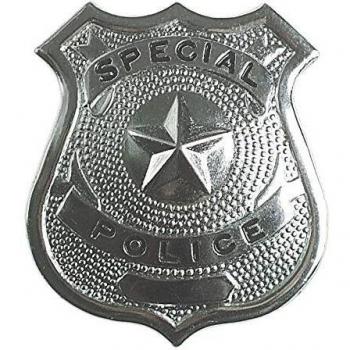 Widmann S.r.l. Spielzeug-Polizei Einsatzset 7 cm – Metall-Abzeichen