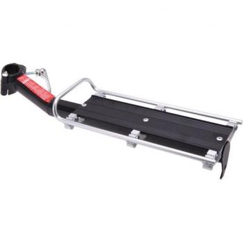 Porte-vélo arrière pour vélo tout terrain, support tige de selle, en aluminium, installation rapide, noir